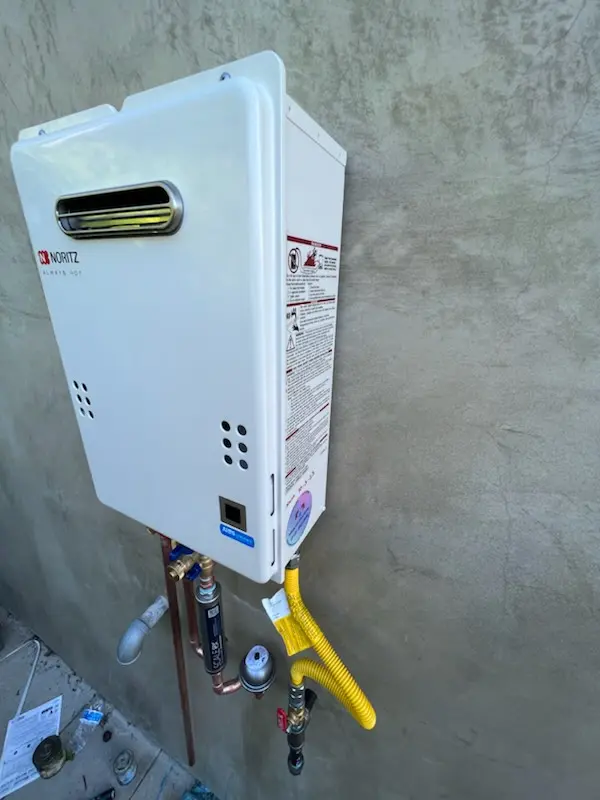 Tankless water heater installation for McCray homes
